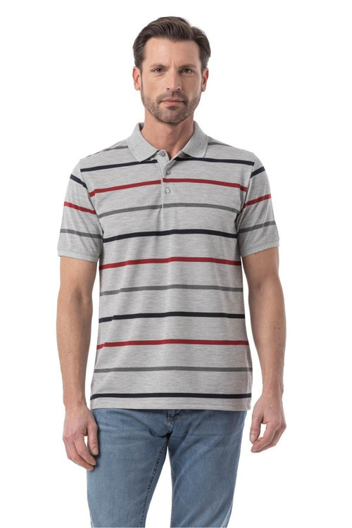 Yatay Çizgili Polo T-Shirt