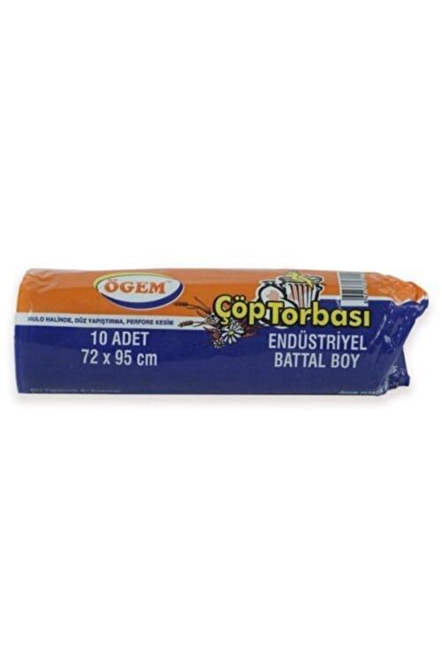 Endüstriyel Çöp Poşeti Battal Boy 72X95 Cm 10 Adet 400 Gr X 5 Paket