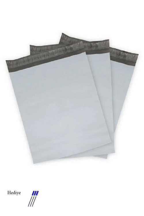 Cepsiz Büyük Boy Kargo Poşeti 35X45+5 Cm - 100 Adet (40+40=80 Mikron)
