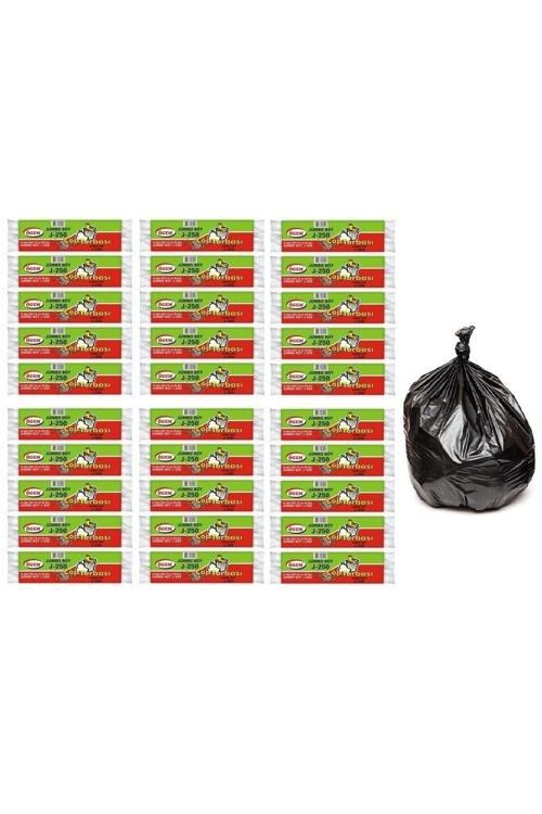 J-250 Jumbo Boy Çöp Poşeti 80X110 Cm 90 Lt 10'Lu Rulo 30 Paket