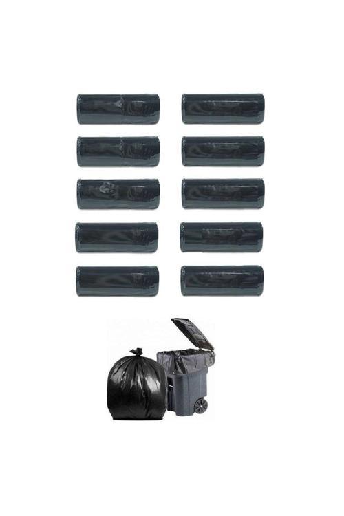 Hantal Boy Ağır Hizmet Çöp Torbası 100X150 Cm 10'Lu Rulo 10 Paket