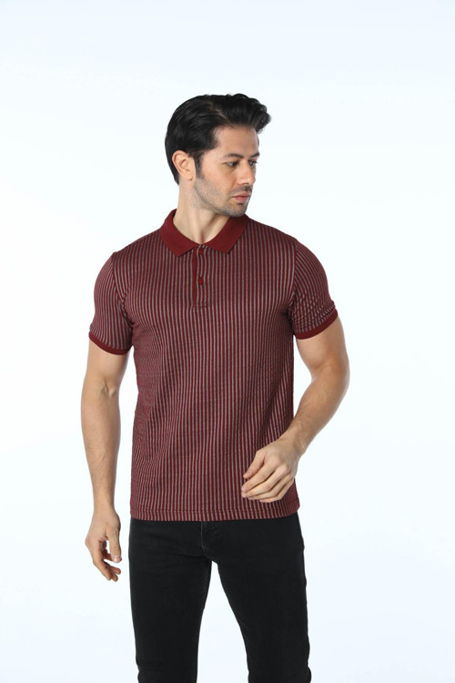 Jakarlı Polo Yaka T-Shirt