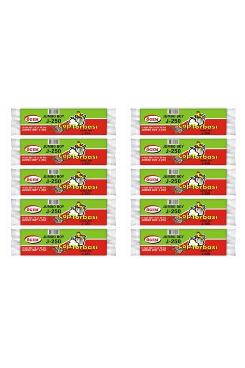 Jumbo Boy Çöp Torbası 80 X 110 10 Paket
