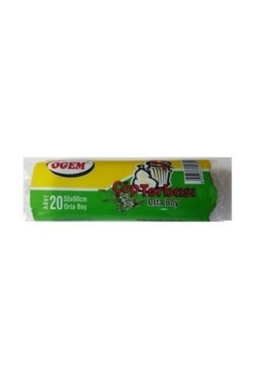 Orta Boy Çöp Poşeti 10 Paket 200 Yaprak 20'Li Rulo Mavi