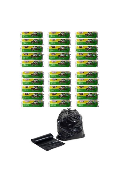 Orta Boy Çöp Poşeti 55X60 Cm 30 Lt 20'Lı Rulo 30 Paket