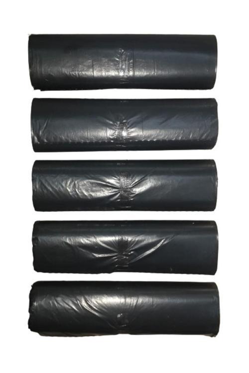 Siyah Battal Boy Çöp Poşeti 75*90 Cm 10 Lu Rulo 5 Paket (50 Adet)