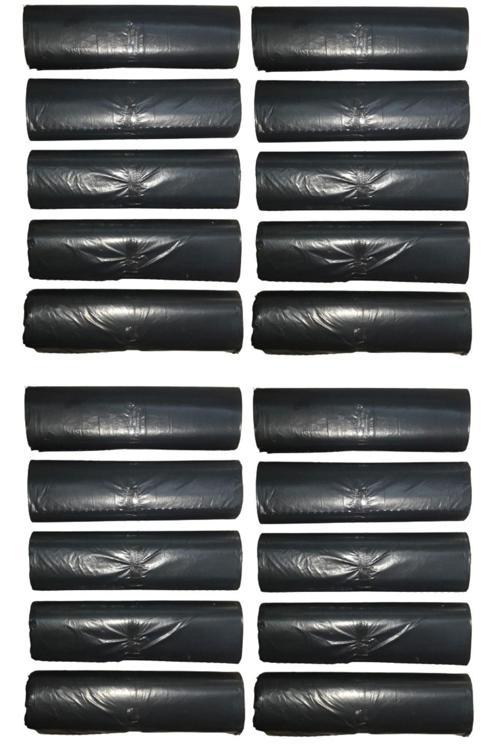 Siyah Battal Boy Çöp Poşeti 75X90 Cm 10 Lu Rulo 20 Paket (200 Adet)