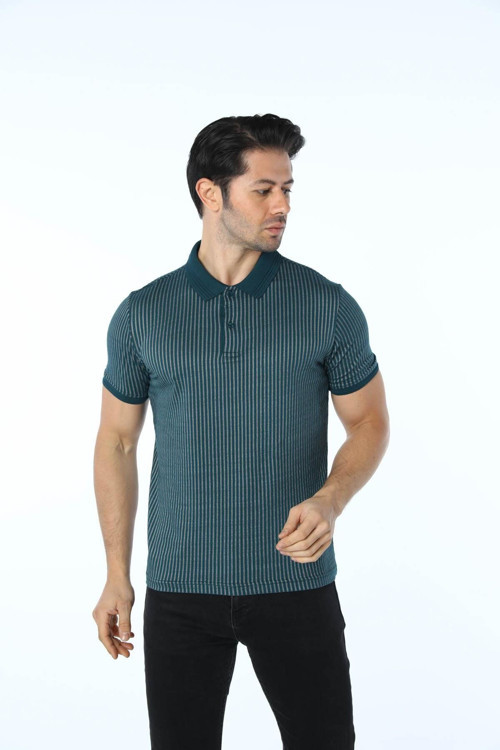 Jakarlı Polo Yaka T-Shirt