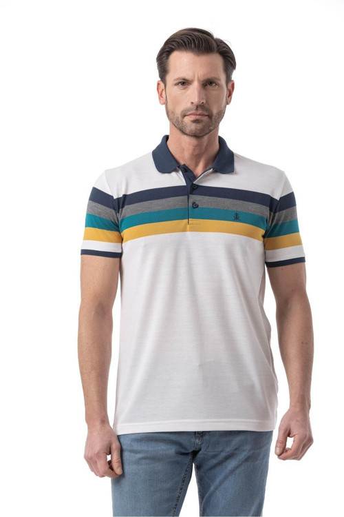 Yatay Çizgili Polo T-Shirt