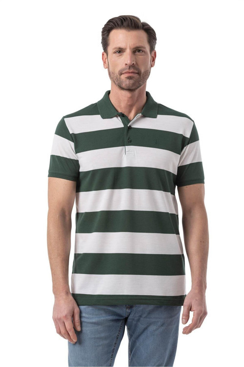 Yatay Çizgili Polo T-Shirt