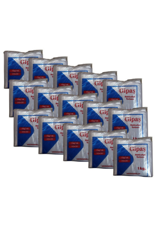 Bakkaliye Naylon Torba 1'Kg Lık 20X30 Cm 15 Paket (5400 Adet)