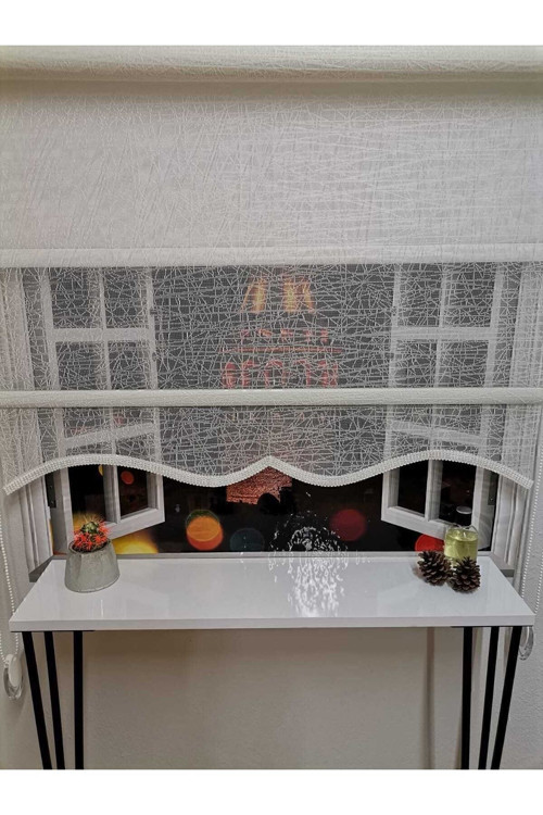 Çift Mekanizmalı Tül Ve Stor Perde - Model 7