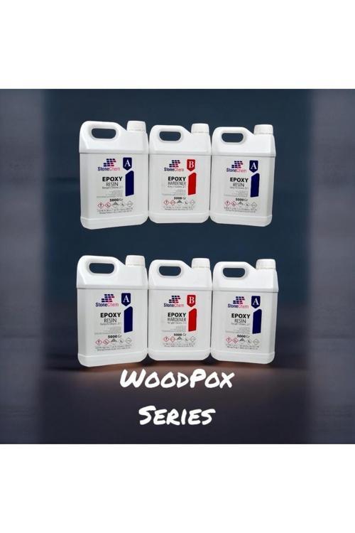 Woodpox 30Kg Ahşap Şeffaf Epoksi Reçine (Yüksek Döküm) 3 Cm Sürpriz Hediye