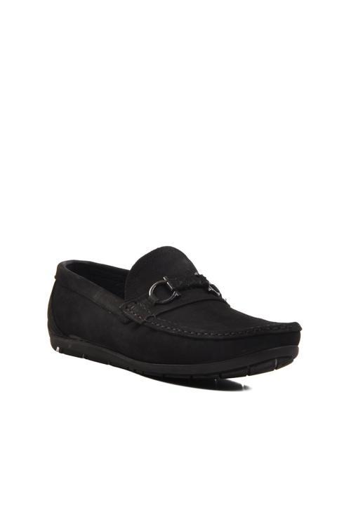 505454 M Siyah Nubuk Erkek Günlük Ayakkabı Loafer