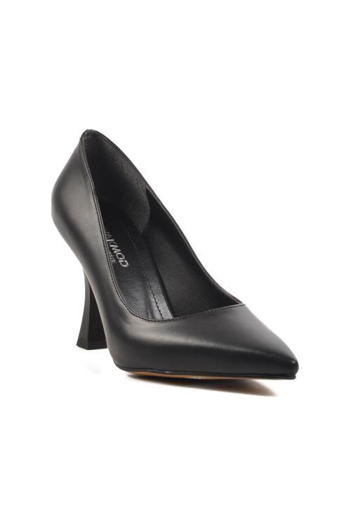 284083 Z Siyah  Kadın Topuklu Ayakkabı Stiletto