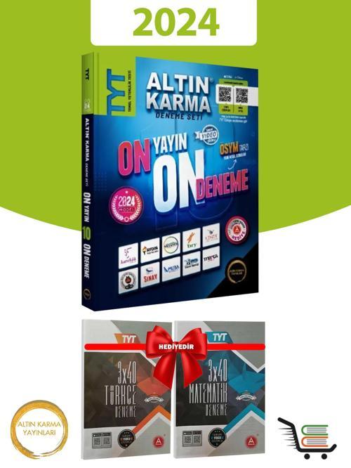 Altın Karma 2024 TYT 10+1 Karma Deneme Çıkmış Sorulart Denemesi Hediyeli