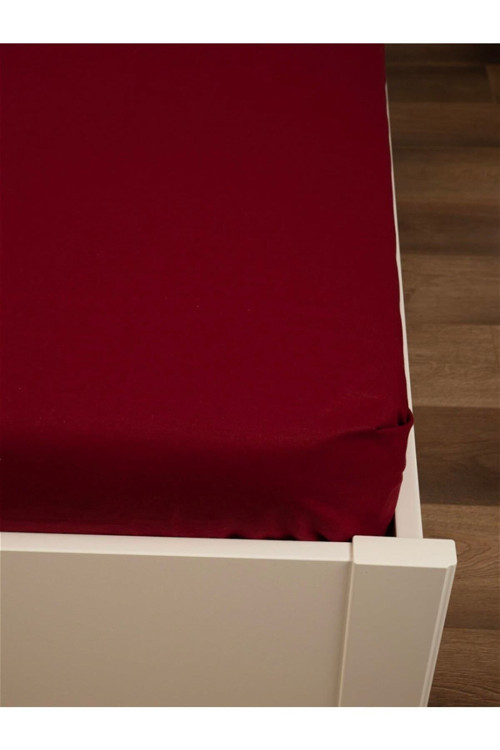 Çift Kişilik Düz Lastiksiz Çarşaf (240X260 Cm) - Kırmızı