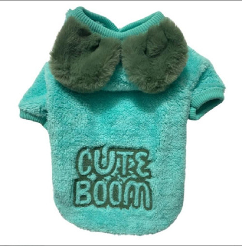CUTE BOOM - MINT WELSOFT KEDİ KÖPEK SWEATSHIRT (Küçük-Orta Irk)
