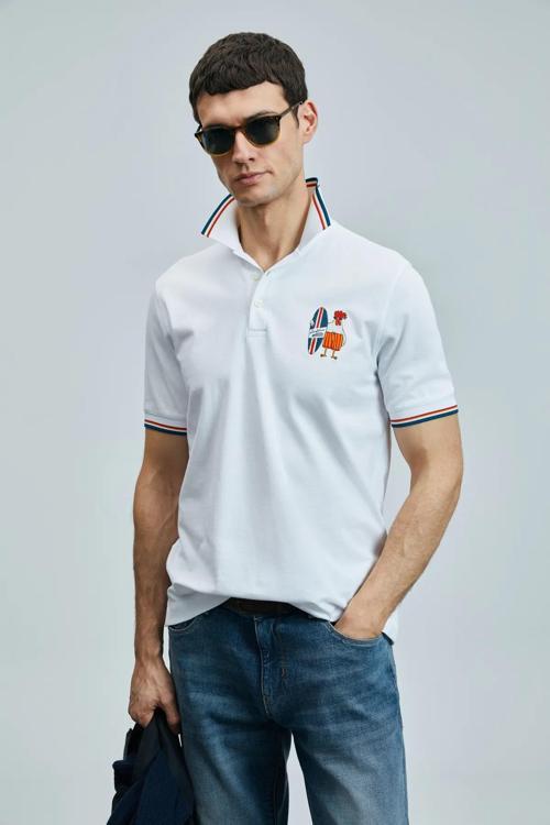 Sansa Smart Erkek Polo Tişört Beyaz