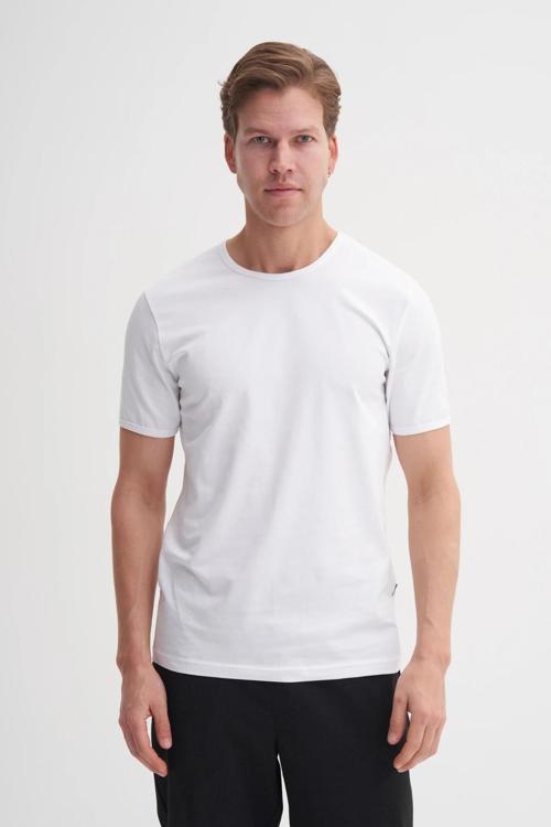 Erkek Beyaz Caz 4618 Stn Bis. T-shirt Tshirt