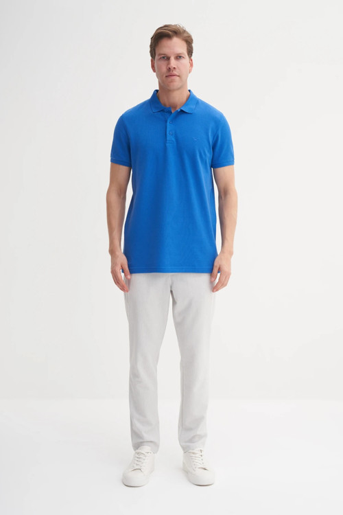 Erkek T-shirt Polo Yaka 4613 CIVIT MAVISI