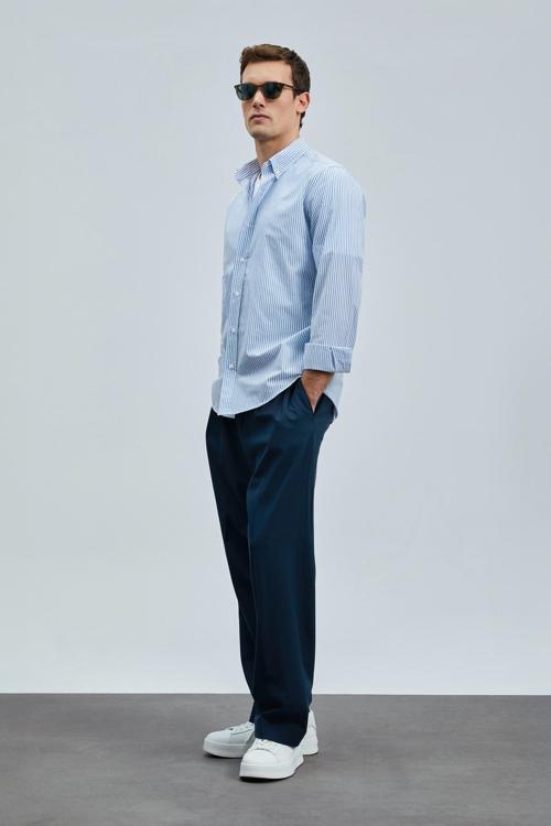 Erkek Regular Fit Charles Basic Gömlek 111010638 Mavi