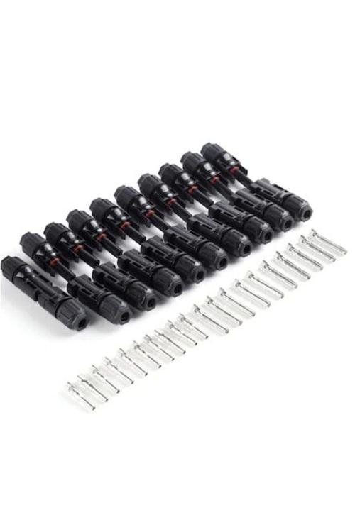 Grafen Enerji Mc4 Solar Pv Konnektör Connector Set 10 Adet (Erkek Ve Dişi Set)