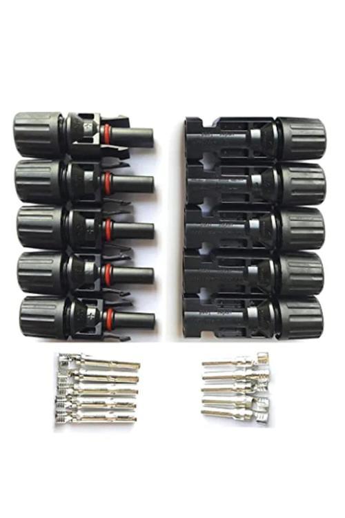 5 Set (5 Erkek 5 Dişi) Mc4 Solar Bağlantı Konnektörü