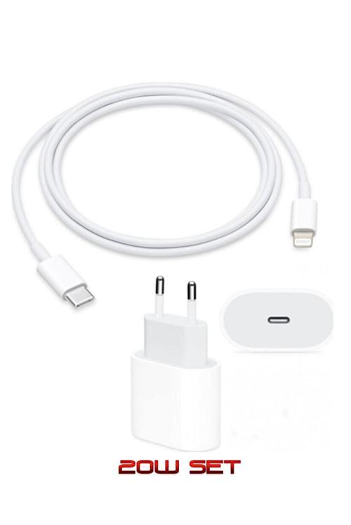 Iphone Şarj Seti 11-12-13-14 Pro Max Uyumlu Hızlı Şarj Aleti 20w Güç Adaptörü ve Kablo