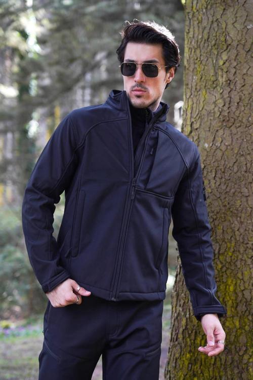 FY81 Logan Softshell Mont Su Geçirmez Rüzgar Korumalı, Dayanıklı Erkek Ceket