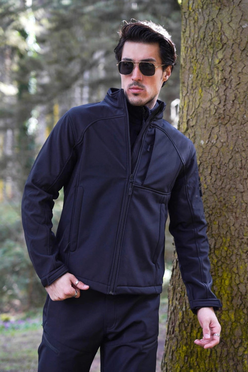 FY81 Logan Softshell Mont Su Geçirmez Rüzgar Korumalı, Dayanıklı Erkek Ceket