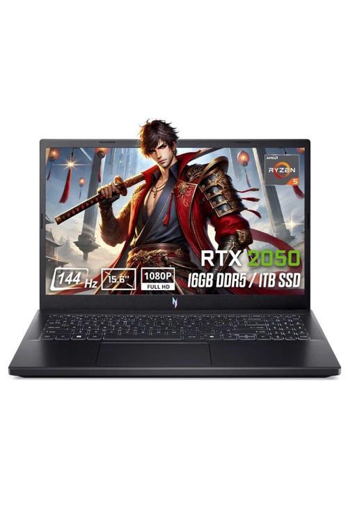 Nitro V 15 Anv15-41-r3f8 Ryzen 5 16gb 1tb Rtx2050 15.6inç Fhd 144hz Laptop (NH.QSJEY.001V2)