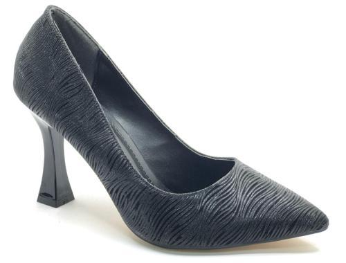 Seribo Desen Detaylı Stiletto Kadın Topuklu Ayakkabı