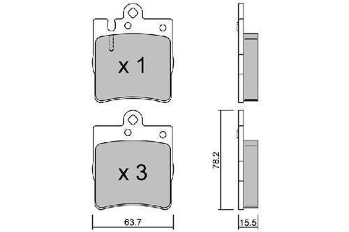 Gdb1421 Fren Balatası Arka W203 02-07 Cl203 02-08 C209 02-09 W210 97-02 R171 04-10 34202820