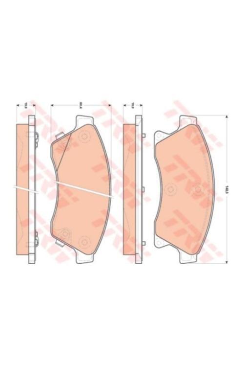Balata Fren On-(Opel Astra-J 09/12/Chevrolet Cruze 09/12/Aveo 11/12 15 Jant ) 13301207