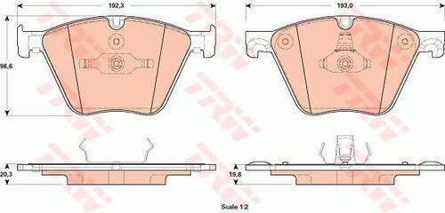 Gdb1915 Fren Balatası Ön Bmw 5 F07 Bmw X6 E71 Bmw X6 2013 - F15