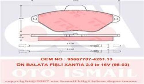 Gdb1102 Fren Balatası Ön Xantıa 93-