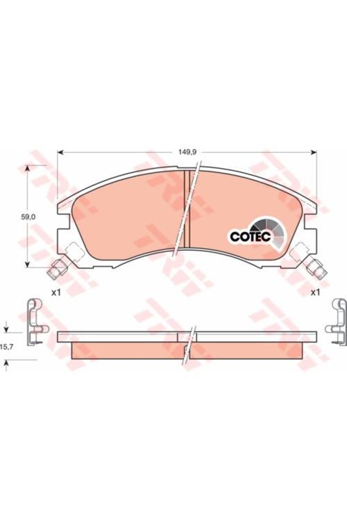 Gdb3200 Dısk Balata On Outlander 2.0 4Wd 2.4 4Wd 05 2003