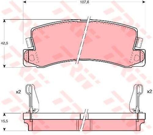 Gdb1168 Fren Balatası Arka Camry 86-99 Celıca