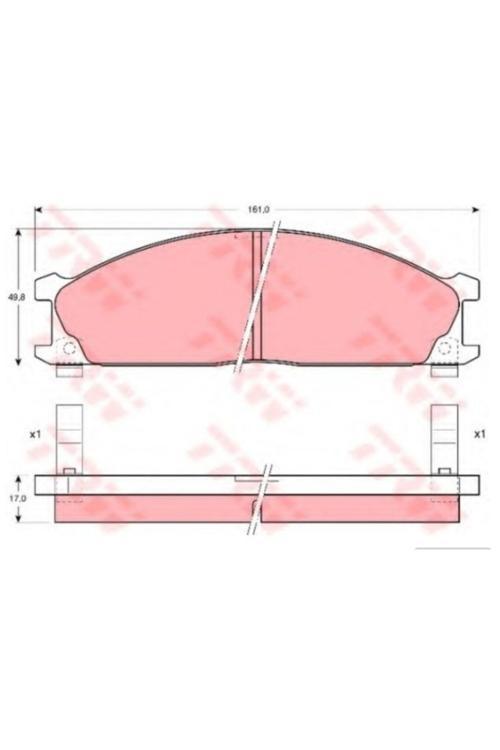 On Fren Balatasi Pick-Up King Cab (D22)2,5Tdi 4Wd 4X4 (1101-) -100010G08, 4106008N90, 4106008N91,