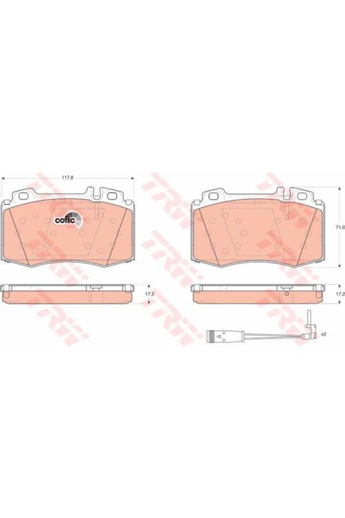 Gdb1544 Fren Balatası Arka Mercedes E Class W211-S211 E55-E320-E500 02-08-S-Class 37983417
