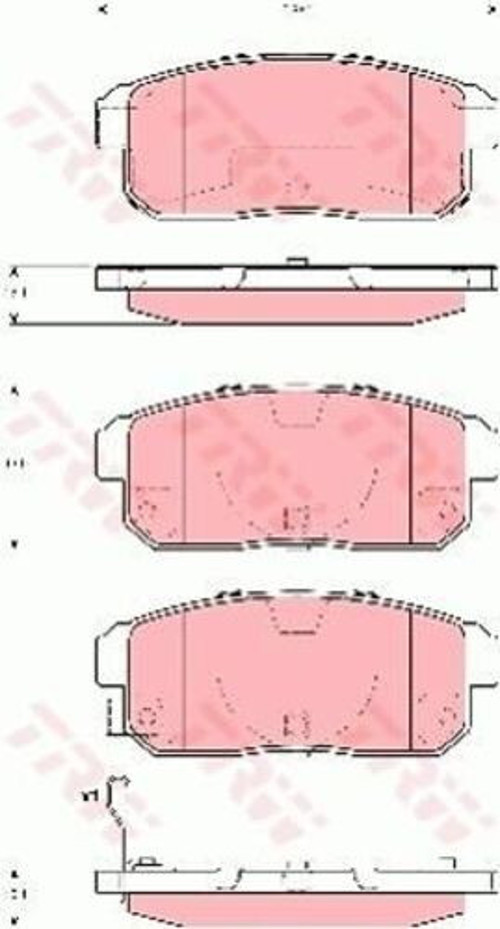 Gdb3357 Arka Fren Balatası Mazda R8 03-11 5580060J00