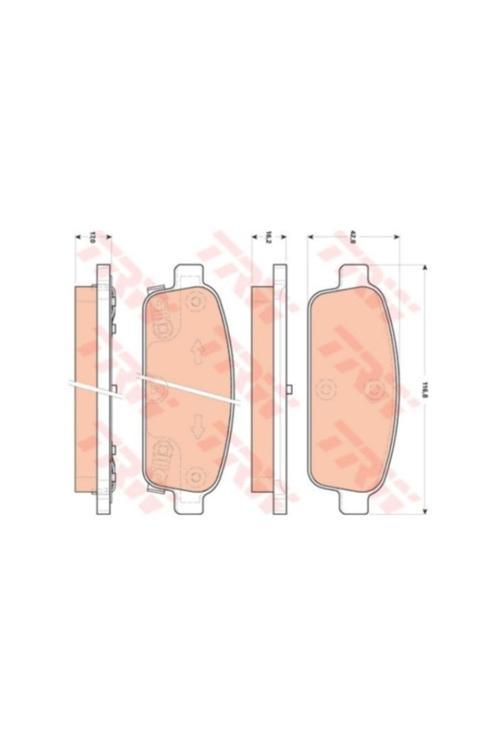 Arka Fren Balatasi Astra J 1,3Cdti1,41,61,7Cdti2,0Cdti 1209- Zafira 1,41,82,0Cdti 1011