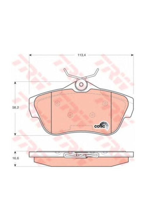 Arka Fren Balatasi Expert Tepee 2,0 16V,1,6Hdi 90,2,0Gdi 120,2,0Hdi 140 (012007-)