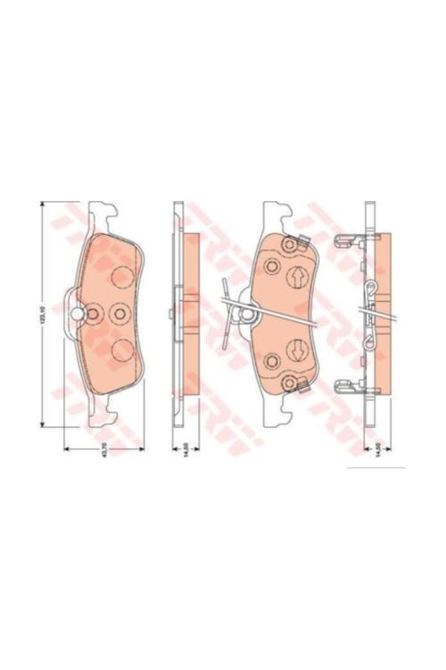 Arka Fren Balatasi Yaris 1,0Vvt-I1,3 Vvt-Id-4D 0106-- Arac Uretim Yeri Fransa Abs Li-44660D010