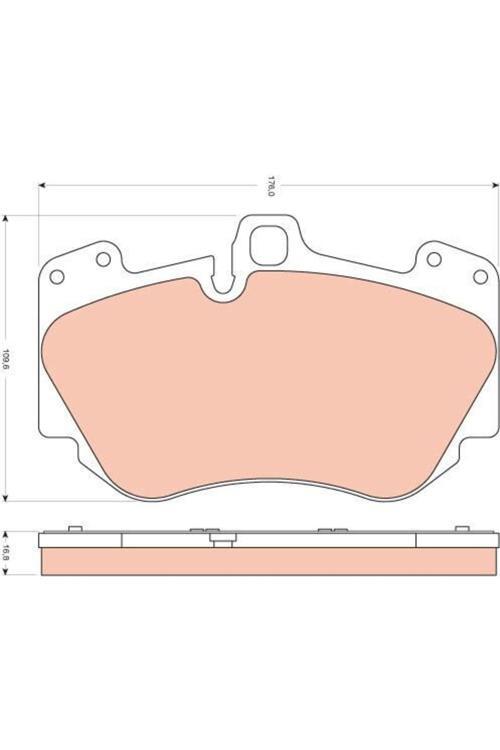 Gdb1660 Fren Balatası Ön 176Mm A8 6.0 W12 Quattro 05 Tamir Takım Kit