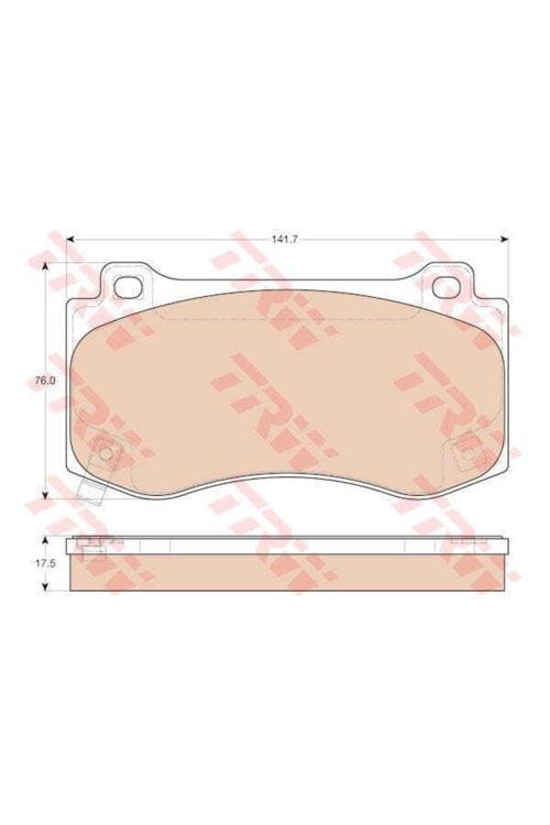 Gdb4449 Fren Balatası Ön Grand Cherokee 06-10 / 300 C 04-12 Uyumlu