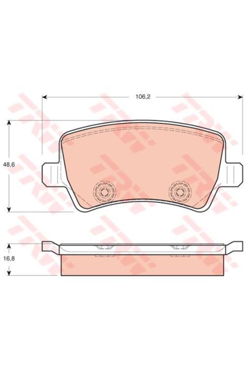 Arka Fren Balatası S-Max 09 06 Galaxy Iıı 06 Volvo S60 10 S80 06 V60 -V70 06 Xc60 08 Xc70 06 Range R