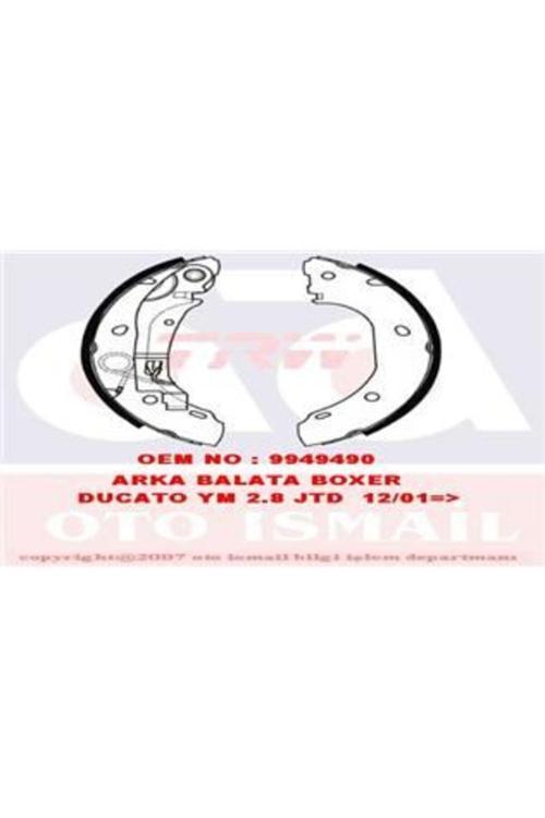 Gs8472 Kampana Balata Ducato 94-06 / Boxer 94-06 / Jumper 94-