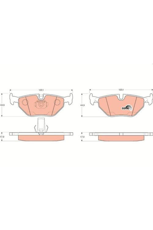 Fren Balatası Bmw E39 Arka 5 Serı 1996-2003 34216761281